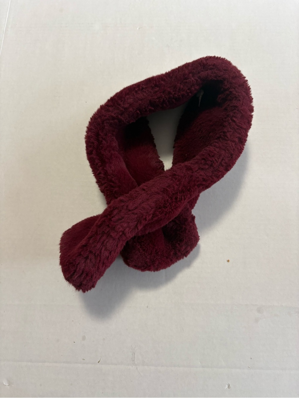 Burgundy scarf
